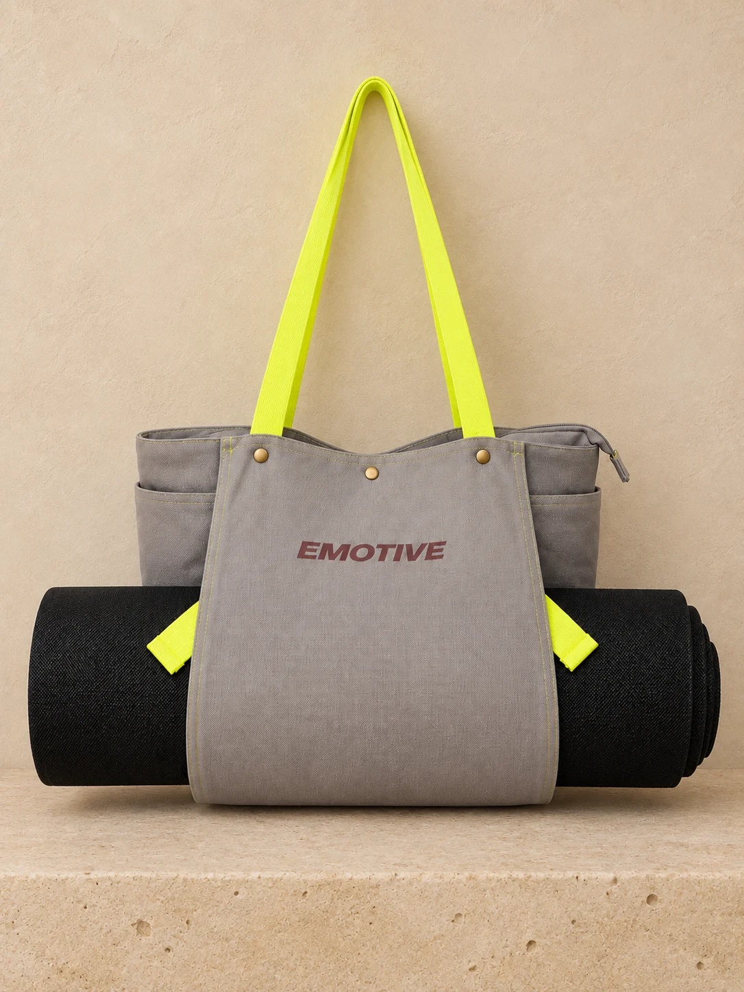 EMOTIVE Flow Bag - Grey + Neon Lime