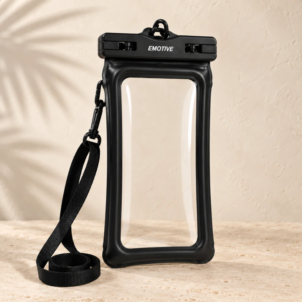 Waterproof Floating Phone Pouch — Black