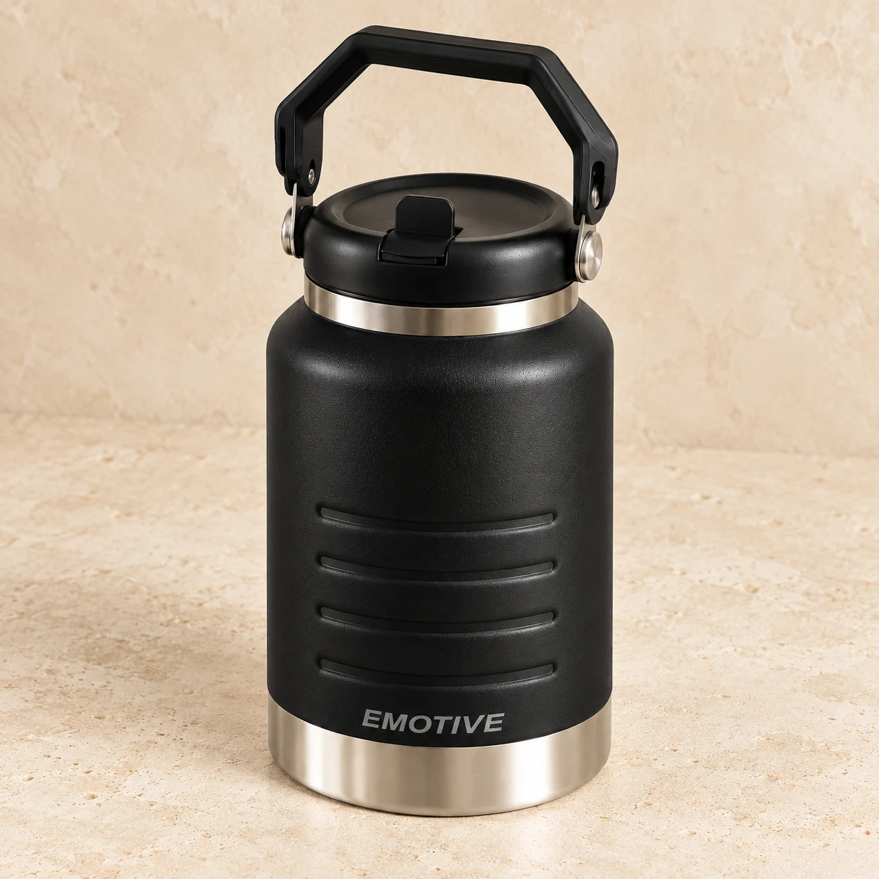 50oz Stainless Steel Water Bottle — Black