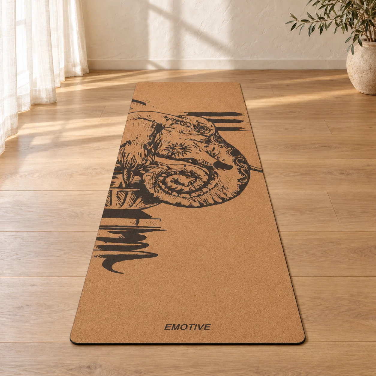 Elephant Natural Cork Yoga Mat