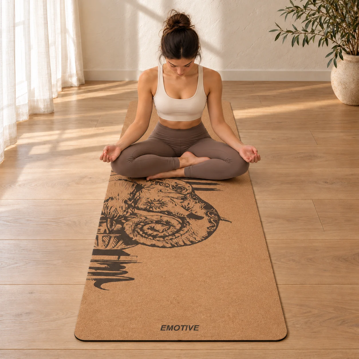 Elephant Natural Cork Yoga Mat