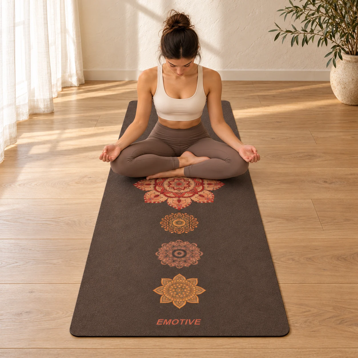 Mandala Natural Cork Yoga Mat